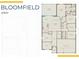 Bloomfield floor plan featuring an open-concept layout with a gathering room, flex space, and three-car garage at 2731 Winding Creek Trl, North Port, FL 34289