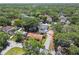 Wide aerial view of the neighborhood, showcasing the real estate's location within the community at 3202 W Coachman Ave, Tampa, FL 33611