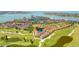 Beautiful aerial view of a lake community with lush green lawns, water features and waterfront access at 6131 Bahia Del Mar Blvd # 240, St Petersburg, FL 33715