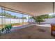 Spacious backyard with a covered patio and ample room for outdoor activities at 7120 3Rd N Ave, St Petersburg, FL 33710
