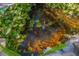 This tranquil pond features colorful fish, lush greenery, and a soothing fountain for a serene outdoor experience at 7120 3Rd N Ave, St Petersburg, FL 33710
