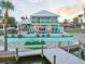 Stunning waterfront home featuring a private pool and dock, with ample space for relaxation and recreation at 744 Spanish Main Dr, Apollo Beach, FL 33572