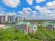 Scenic aerial view showcasing proximity to downtown with lush landscaping at 1002 S Harbour Island Blvd # 1312, Tampa, FL 33602