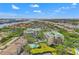 Stunning aerial view of the community with lush landscaping, pool, and waterfront views at 1002 S Harbour Island Blvd # 1312, Tampa, FL 33602