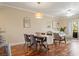 Comfortable dining area with hardwood floors adjacent to the living area at 1002 S Harbour Island Blvd # 1312, Tampa, FL 33602