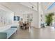 Well-lit seating and dining area with stylish furnishings, modern artwork, and elegant décor at 1002 S Harbour Island Blvd # 1312, Tampa, FL 33602