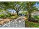 Home exterior with mature trees and a long driveway at 1821 20Th N Ave, St Petersburg, FL 33713