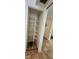A view of the pantry with multiple shelves for organizing food and supplies at 1960 Lakewood Club Dr S # 2-F, St Petersburg, FL 33712