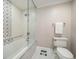 Modern bathroom with glass-enclosed shower, and sleek fixtures at 21 Pelican Pl, Belleair, FL 33756