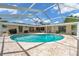 Screened in private pool and patio area at 2216 El De Oro Dr, Clearwater, FL 33764