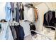Organized walk-in closet with ample hanging space and storage shelves at 4603 Barnstead Dr, Riverview, FL 33578