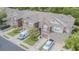 Charming townhome with attached garage, manicured landscaping, and a well-maintained exterior at 4603 Barnstead Dr, Riverview, FL 33578