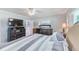 Relaxing main bedroom featuring neutral tones, wood floors, and serene atmosphere at 533 Keene Rd, Largo, FL 33771