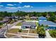 Lovely neighborhood with mature trees and single-story homes, featuring a well-kept lawn and white picket fence at 5367 5Th N Ave, St Petersburg, FL 33710