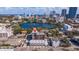 Breathtaking aerial shot of the property location near a lake and city skyline at 750 Burlington N Ave # 4L, St Petersburg, FL 33701