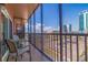 Relax on the balcony with clear views of the cityscape at 750 Burlington N Ave # 4L, St Petersburg, FL 33701
