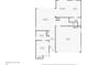 Open-concept floor plan, complete with a living room, dining room, kitchen, bathroom, garage, and two closets at 7608 Antilla St, Tampa, FL 33625