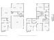 Two floor plans, the first including a kitchen, dining, living room and the second with bedrooms and bathrooms at 7608 Antilla St, Tampa, FL 33625