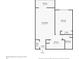 Floorplan of property featuring living room, bedroom, kitchen, balcony, foyer, closet, and bathroom at 10365 Paradise Blvd # 4, Treasure Island, FL 33706