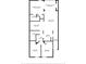 Detailed floor plan with measurements and room names at 12293 Sailwinds Dr # 206, Largo, FL 33773