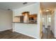 Kitchen bar featuring stainless steel appliances and track lighting at 12293 Sailwinds Dr # 206, Largo, FL 33773