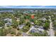 Picturesque aerial of a neighborhood with lush trees and distant views of the water at 150 23Rd N Ave, St Petersburg, FL 33704