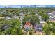 Aerial view of charming home with mature landscaping and proximity to downtown at 150 23Rd N Ave, St Petersburg, FL 33704