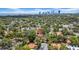 Scenic aerial view of a residential area with lush greenery and city skyline at 150 23Rd N Ave, St Petersburg, FL 33704