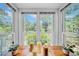 Sun-drenched dining room with view of landscaped backyard through large windows at 150 23Rd N Ave, St Petersburg, FL 33704