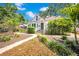 Charming two-story home with a beautifully landscaped front yard with green foliage and a stone pathway at 150 23Rd N Ave, St Petersburg, FL 33704