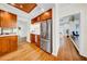 Stylish kitchen with stainless steel refrigerator and modern decor, perfect for cooking and storage at 150 23Rd N Ave, St Petersburg, FL 33704