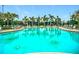 Beautiful community pool features lounge chairs and landscaping at 17228 Holly Well Ave, Wimauma, FL 33598