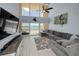 Relaxing living room with large windows offering stunning ocean views, comfortable seating, and coastal decor at 19700 Gulf Blvd # 403, Indian Shores, FL 33785