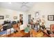 Spacious home office with vaulted ceilings and plenty of desk space at 20 Willowwood Ln, Oldsmar, FL 34677