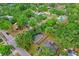 Aerial view of the property showcasing its proximity to lush greenery and residential surroundings at 2001 E Idlewild Ave, Tampa, FL 33610