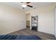 This cozy bedroom features durable floors and a convenient closet, perfect for comfortable living at 21046 Passive Porch Dr, Land O Lakes, FL 34637