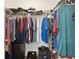 Walk-in closet features ample shelving and hanging space at 21046 Passive Porch Dr, Land O Lakes, FL 34637
