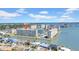 Picturesque waterfront condo complex with boat docks and canals offering stunning views and a relaxed coastal lifestyle at 4725 Cove Cir # 302, St Petersburg, FL 33708