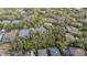 Aerial view of a wooded property featuring lush trees, surrounding homes, and a serene setting at 5806 Terncrest Dr, Lithia, FL 33547