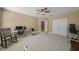 Open Bonus Room featuring an open floor plan, computer, seating and work out equipment at 5806 Terncrest Dr, Lithia, FL 33547