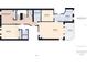Detailed floor plan of a home featuring bedrooms, bathrooms, office, laundry, and a balcony at 600 Reserve Ln, Dunedin, FL 34698