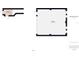 Floor plan image showing measurements of hallway and garage on first floor at 600 Reserve Ln, Dunedin, FL 34698