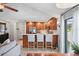 Open floor plan between the kitchen and living room with bar seating at 6262 142Nd N Ave # 1106, Clearwater, FL 33760