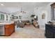 Open living area featuring neutral colors, a ceiling fan, and tile flooring at 6262 142Nd N Ave # 1106, Clearwater, FL 33760