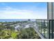 Balcony overlooking the ocean and marina views at 100 1St N Ave # 1005, St Petersburg, FL 33701