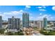 Beautiful city view with a variety of buildings, including condos and local businesses at 100 1St N Ave # 1005, St Petersburg, FL 33701