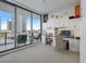 Home office with balcony access, city views, and built-in cabinets at 100 1St N Ave # 1005, St Petersburg, FL 33701