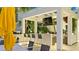 Inviting outdoor bar area perfect for entertaining with outdoor seating, a grill, and a tv at 100 1St N Ave # 1005, St Petersburg, FL 33701