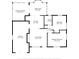 Floor plan showing the layout of the kitchen, bedrooms, and living area at 129 Nw Lincoln N Cir, St Petersburg, FL 33702