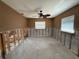 Bedroom and bath area with brown accent wall ready to be updated at 195 45Th Ave, St Pete Beach, FL 33706